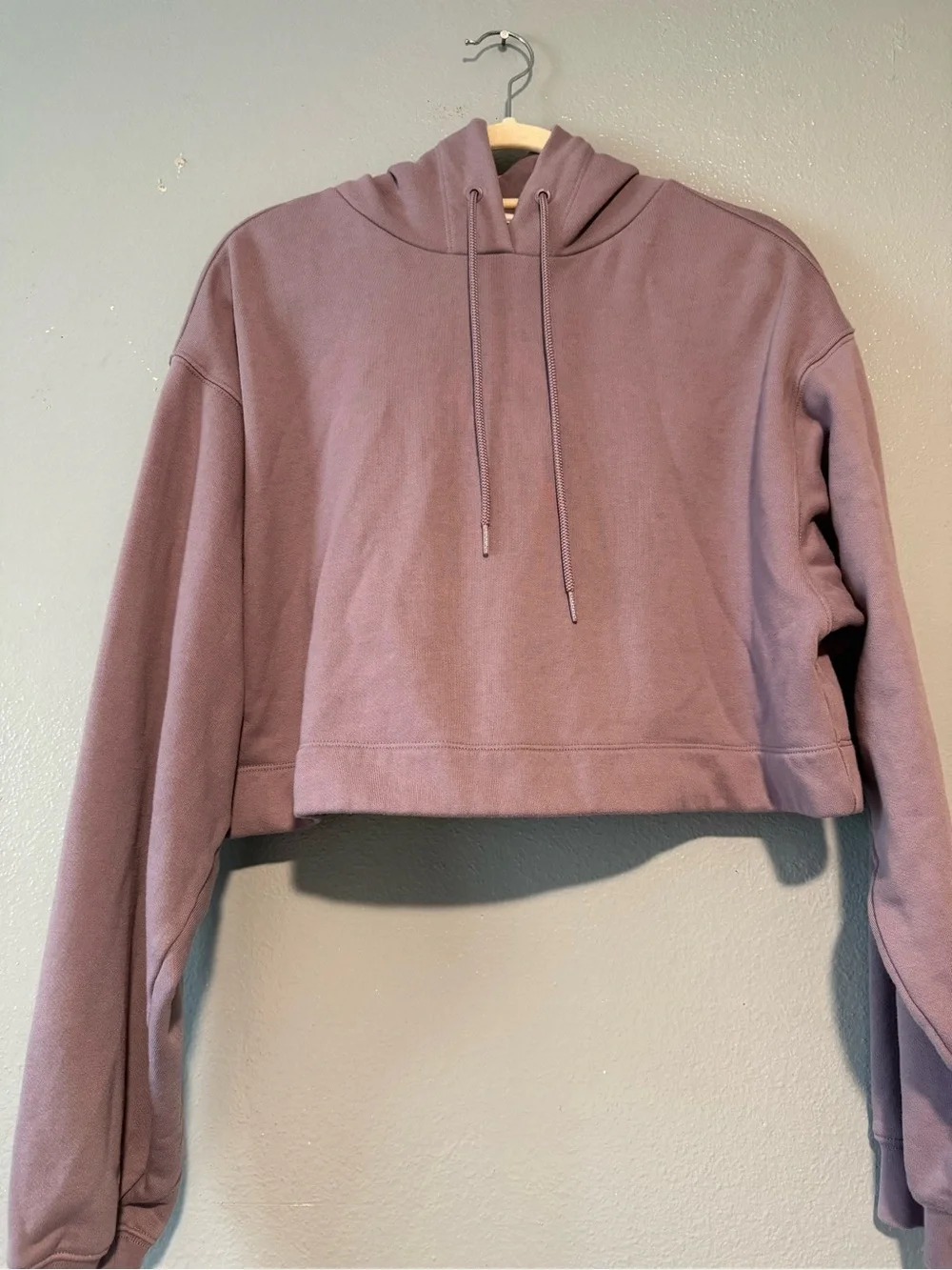 ALO Yoga Cropped Hoodie in Lavender size XS